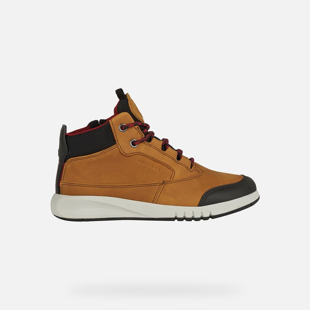 Geox Erkek Çocuk Bot Kahverengi - Aeranter Abx - QSL-738154